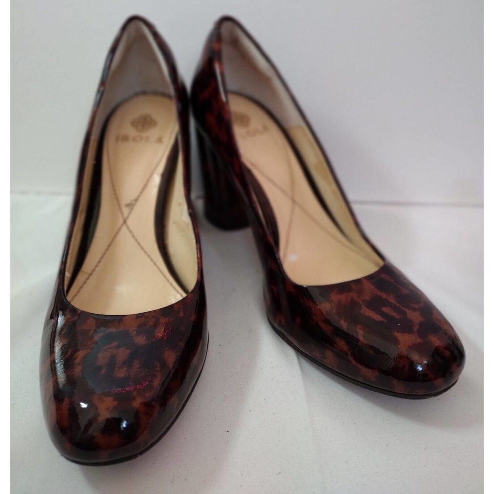 Women's Isola Patent Cheetah Heels (7)